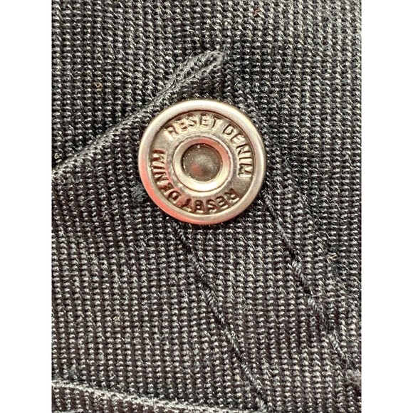 Reset Denim Men's Jeans Size 36/30 Black Whiskered Front Casual - Picture 14 of 16
